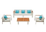 Zestaw aluminiowych mebli ogrodowych  Higold Nofi sofa i fotele